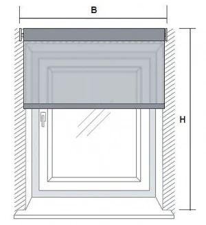 Wandmontage z.B. vor der Fensternische