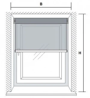 Deckenmontage z.B. in der Fensternische